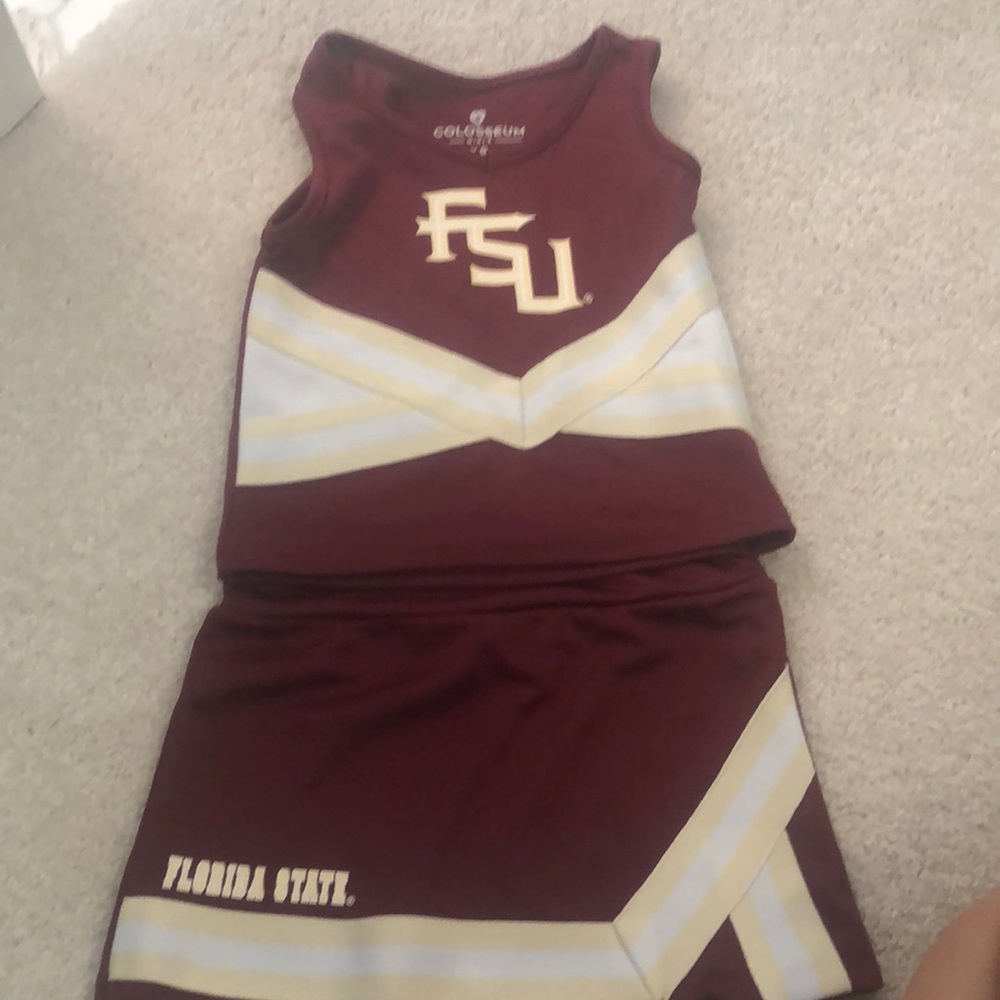 FSU Florida State Seminoles two piece cheer outfit XS